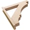 Ekena Millwork 6-in W x 36-in D x 36-in H Balboa Block Rough Cedar Woodgrain TimberThane Outlooker, Primed Tan OUTUR060X36X36BOA44RCPR - alternate 4